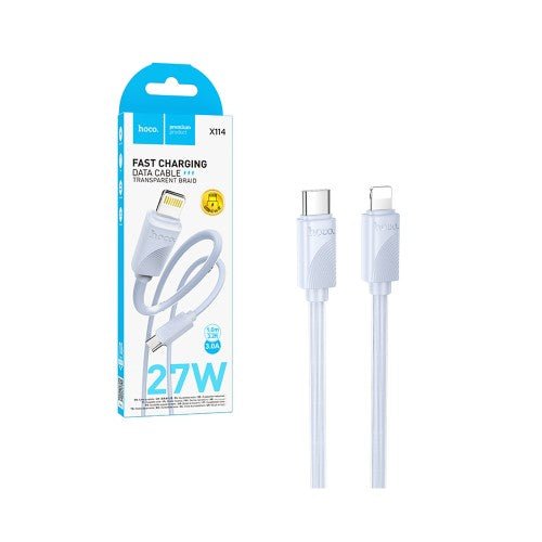 Cabo Hoco X114 Energy Type-C para Lightning 27W 1M Azul