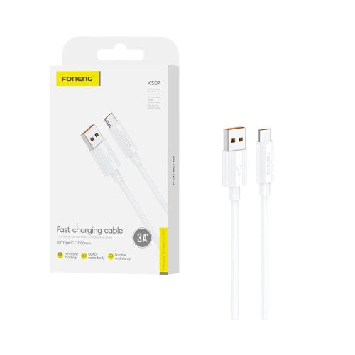 Cabo Foneng XS07 Micro 2.1A 1.2m Branco