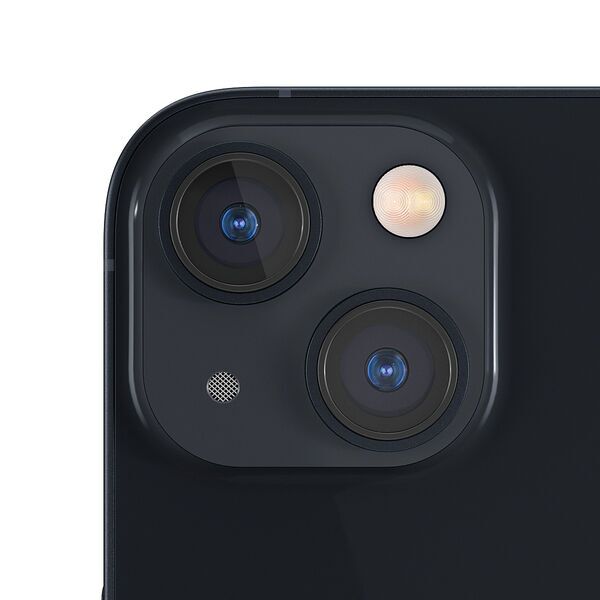 iPhone 13 Midnight camera detail; representative product image