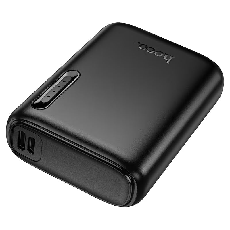 Power Bank Hoco J158 Runner 5000mAh Preto — charging ports and detail