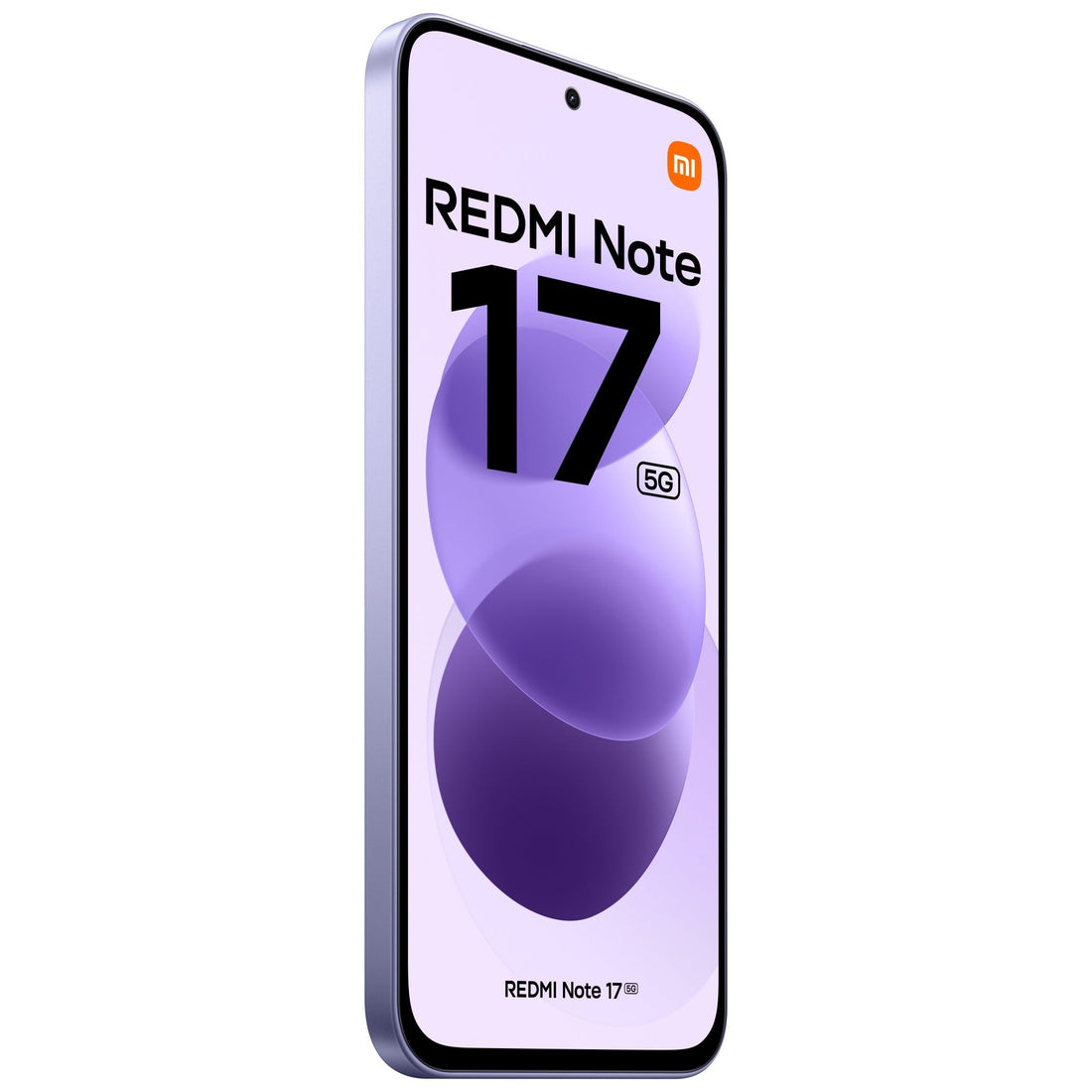 Redmi Note 17 5G Celestial Purple, front and side view